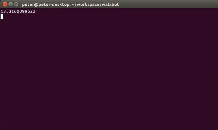 Walabot python output