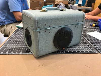 Blue Bluetooth Portable Boombox