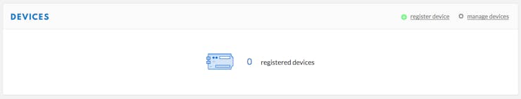 Register a device for IoT