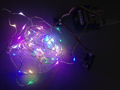 Grove - Introduction in a Button & LED String Light
