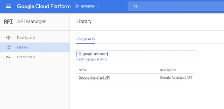 Search Google Assistant