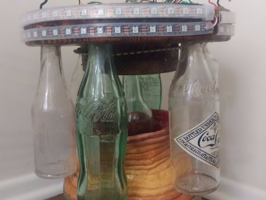 NeoPixel Recycled Chandelier