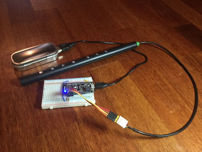 OpenPipe connected to Adafruit Feather nRF52