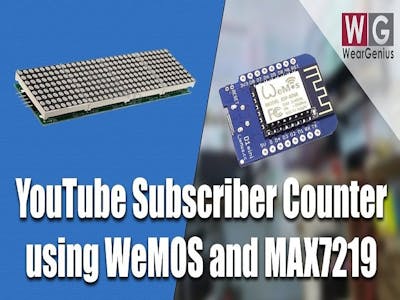 WeMOS & MAX7219 based Information Display System