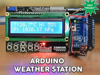 Arduino Easy Weather Station With BME280 Sensor