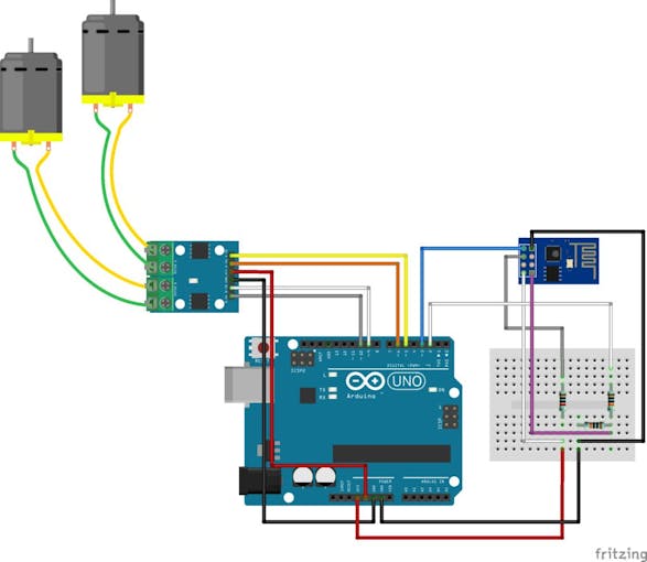 WiDC: Wi-Fi-Controlled FPV Robot - Arduino Project Hub