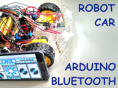 Smartphone Controlled Arduino 4WD Robot Car