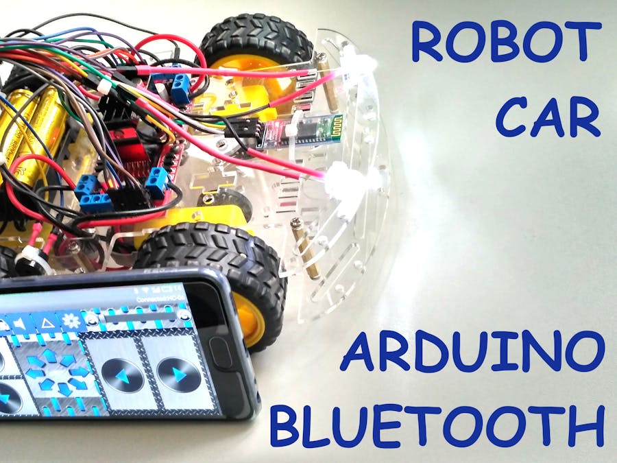 Smartphone Controlled Arduino 4WD Robot Car