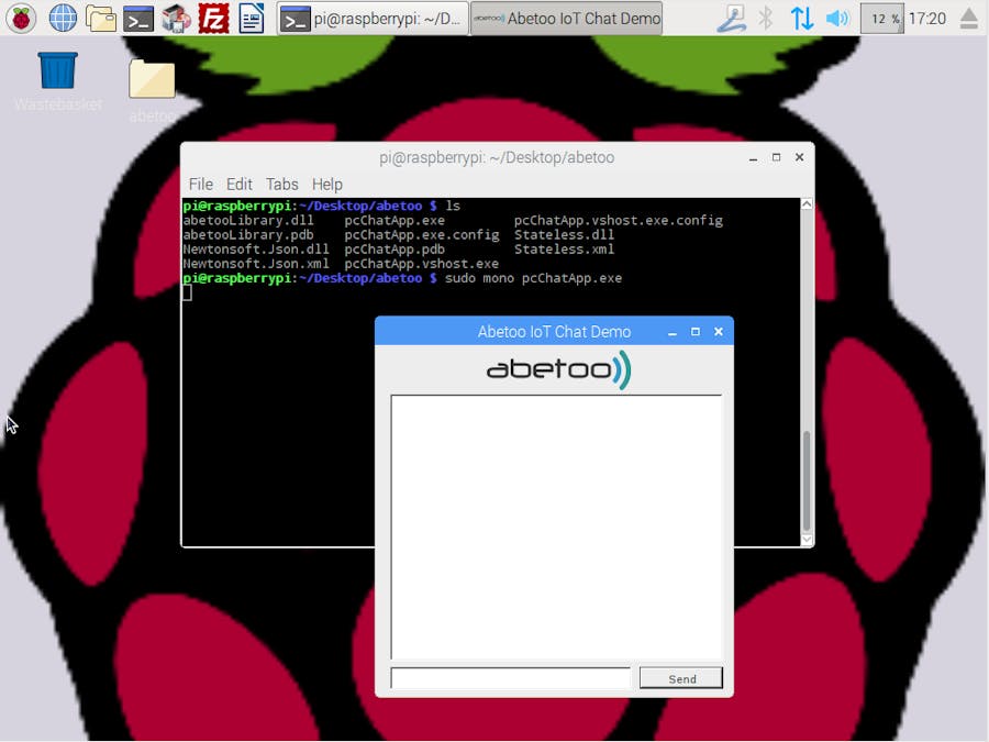 Android vs Raspberry Pi Chat