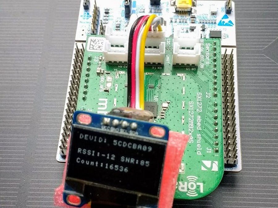 LoRaWAN Node-RED with ST NUCLEO L073RZ Sx1272