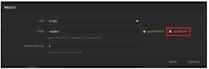 Widget on freeboard