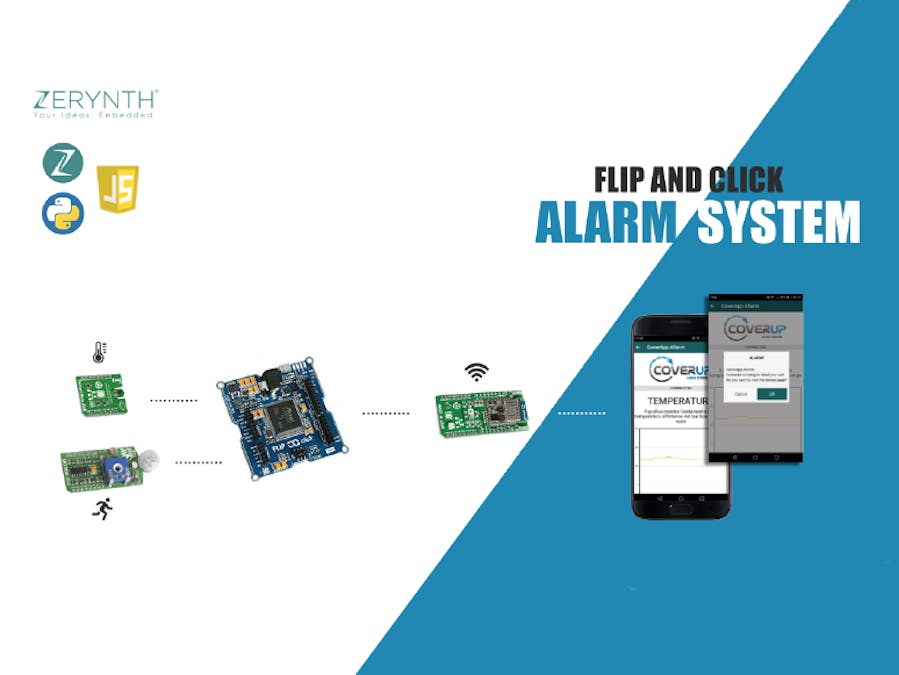 Alarm System With Motion And Temperature Sensors