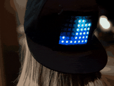 Sombrero con pantalla LED personalizable - Hackster.io