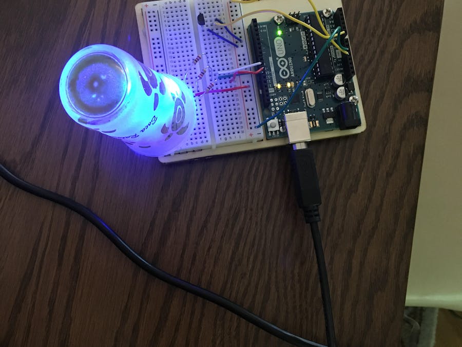 Color-changing Lamp Via Temperature Input