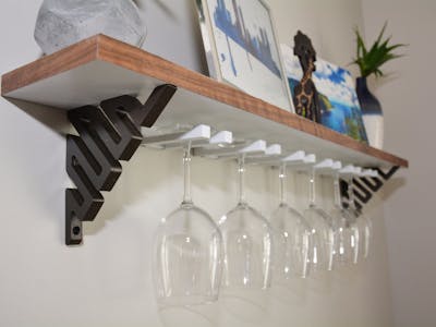 DIY Wine Glass Shelf