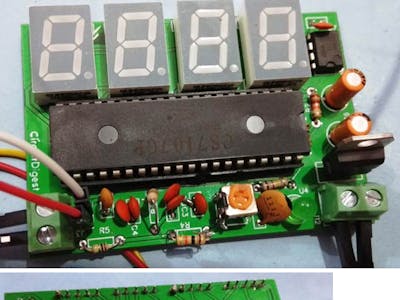 Simple Digital Voltmeter Circuit with PCB using ICL7107