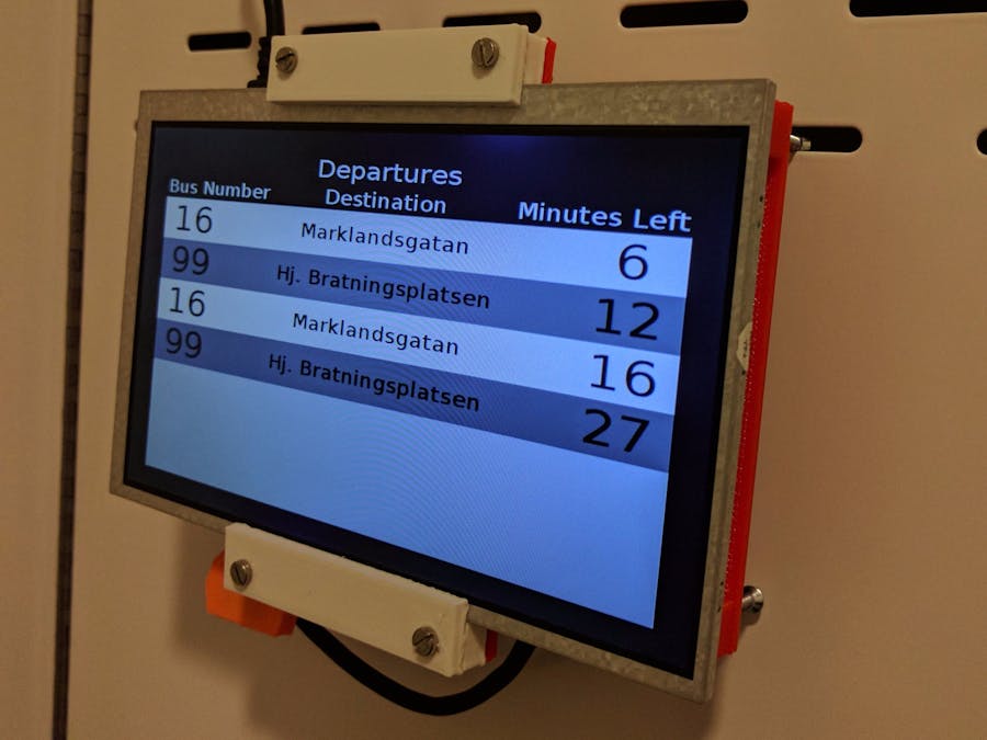 VästtraPi: A Personal Bus Stop for Västtrafik Buses
