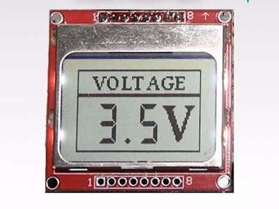 DIY Voltmeter with Arduino and a Nokia 5110 Display