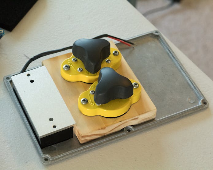 Installing the electro magnetic lock and switchable permanent magnets.
