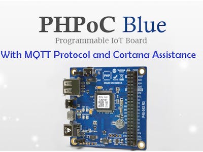PHPoc Blue to Control Door Knob by MQTT Protocol and Cortana