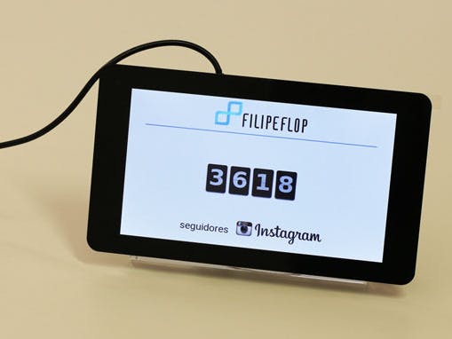 Raspberry Pi Instagram Followers Counter