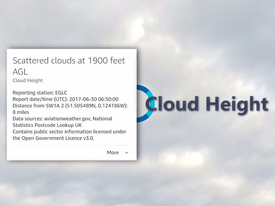 Cloud Height - Get Cloud Info Using Alexa and a METAR API