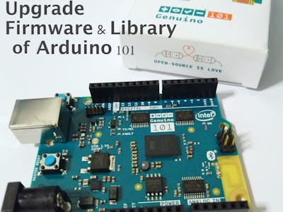 Upgrade Firmware & Library of Arduino 101 
