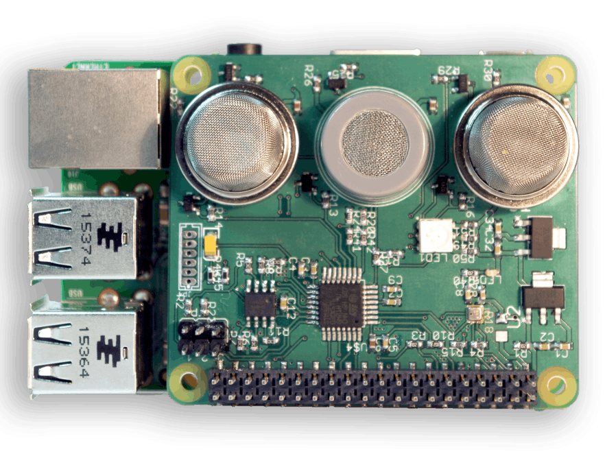 Sensly HAT For Raspberry Pi Air Quality & Gas Detector