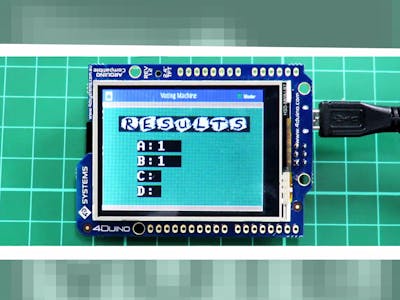 Voting Machine Featuring 4Duino-24