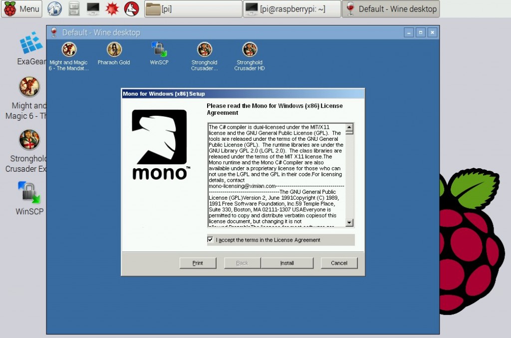 install mono framework running scripts