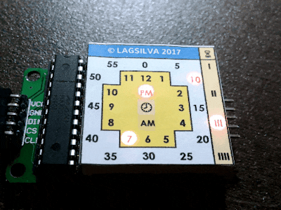 Analog Clock with LED Matrix and Arduino