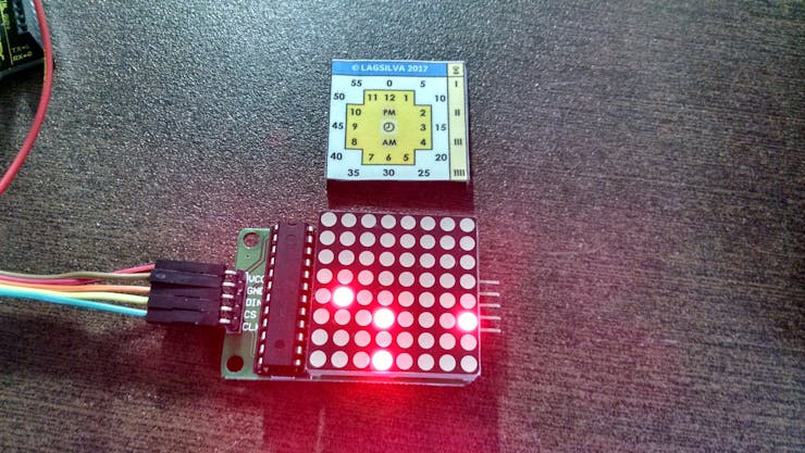 Analog Clock with LED Matrix and Arduino - Hackster.io