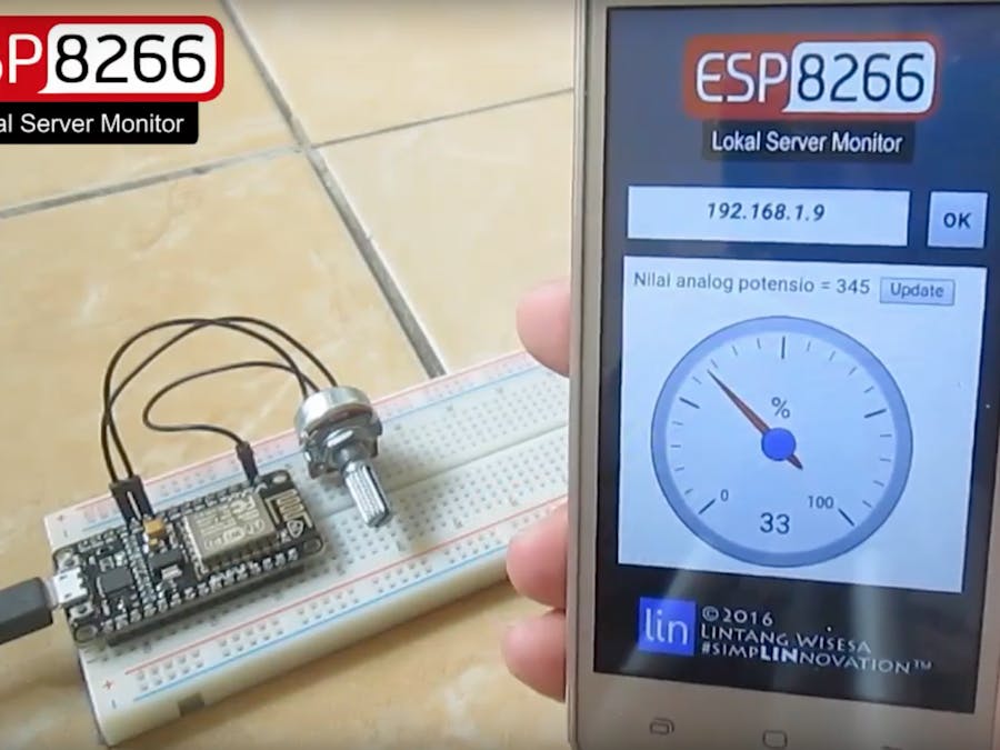 ESP8266 Web Server Data Monitor NodeMCU & its Android App