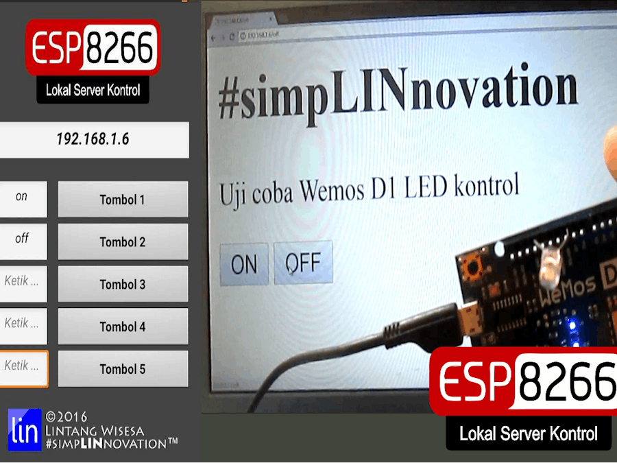ESP8266 Web Server Control Android App