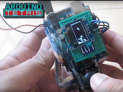 Arduino Mini Tetris Thumbstick Controlled