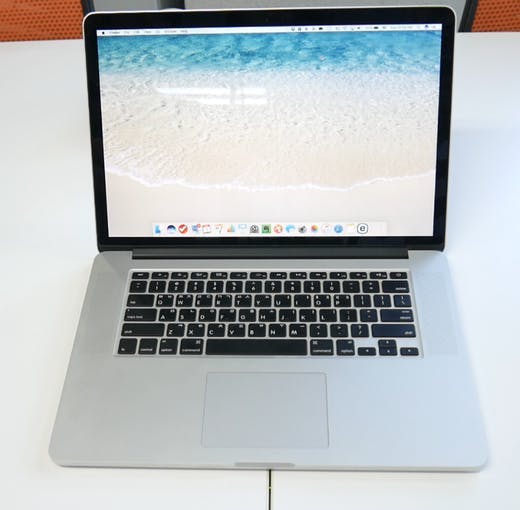 Laptop overlays force sensor.