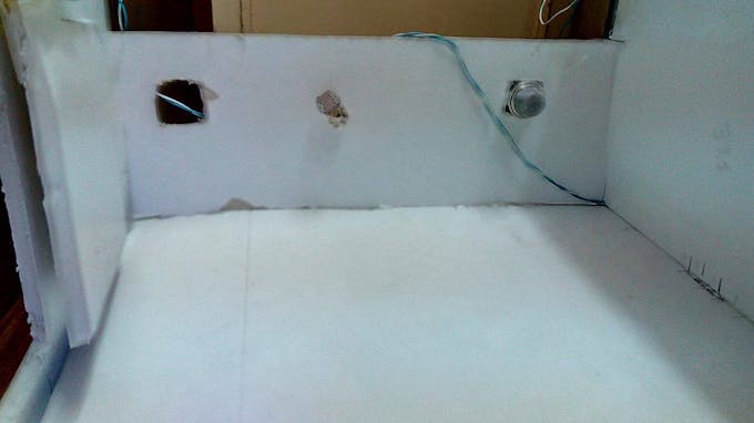 Wall mounted photo resistor and smoke detector