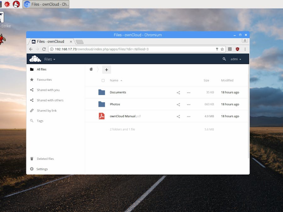 OwnCloud on Raspberry Pi