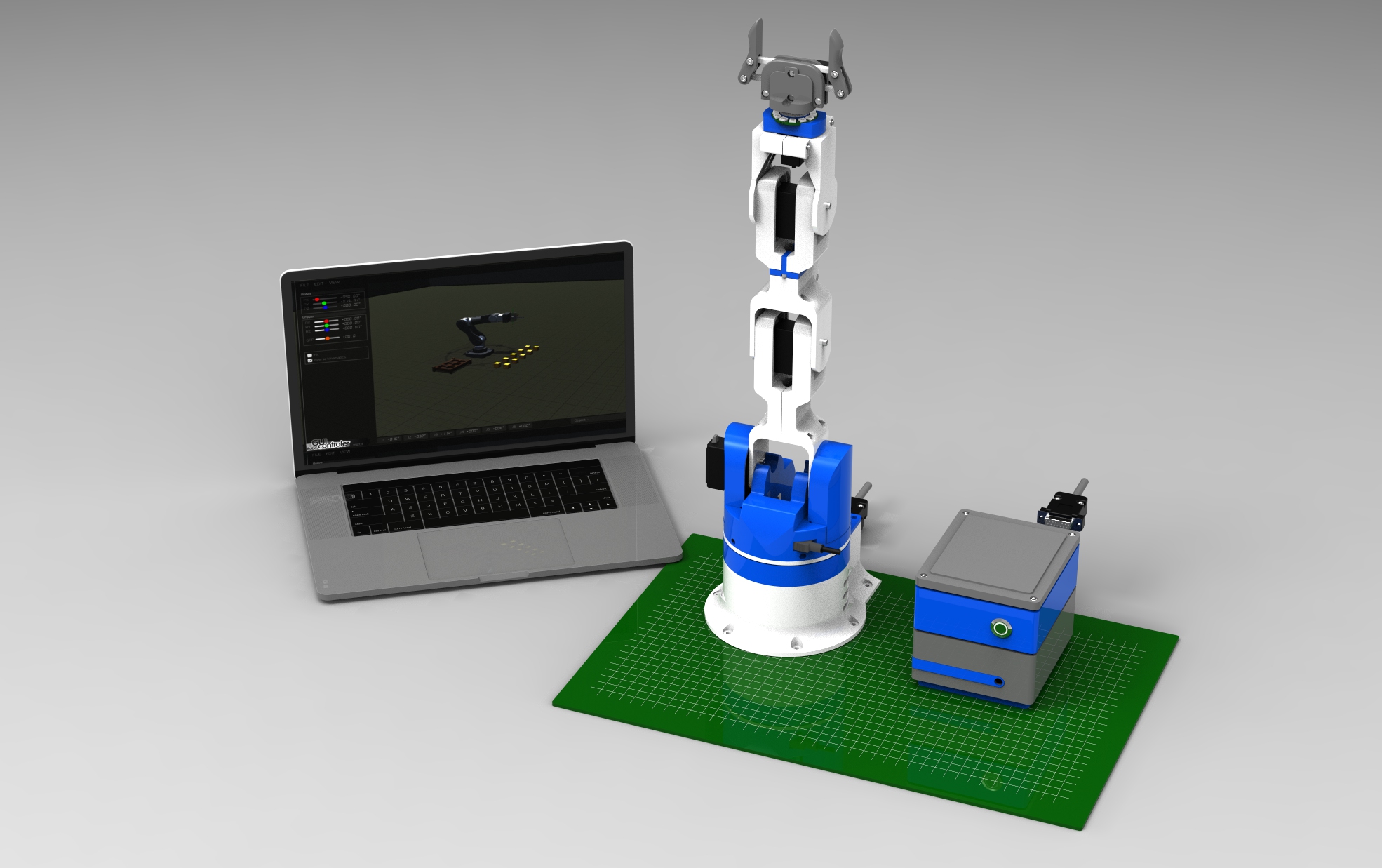 6DOF Mechanical Arm Robot Claw with Servo for Robotics Arduino Unassembled B 