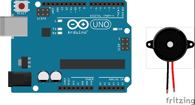 How to Play music with a Buzzer and Arduino Circuit Diagram