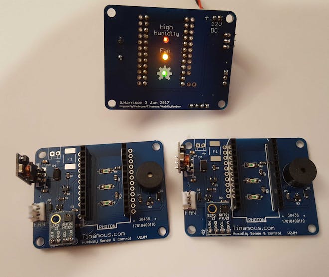 PCBs. One functional two part finished.