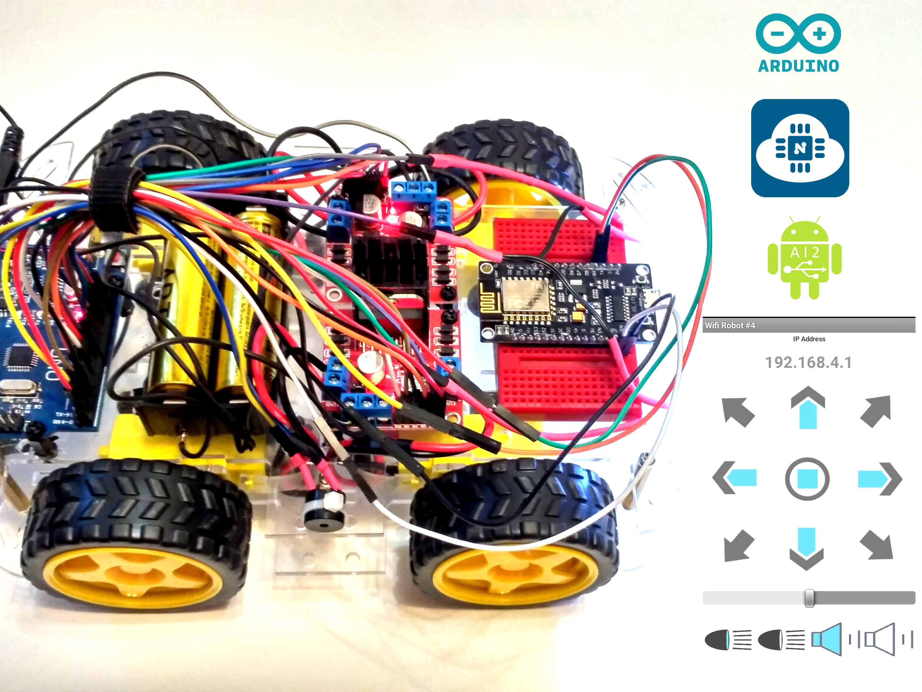 Wifi controlled car store using arduino