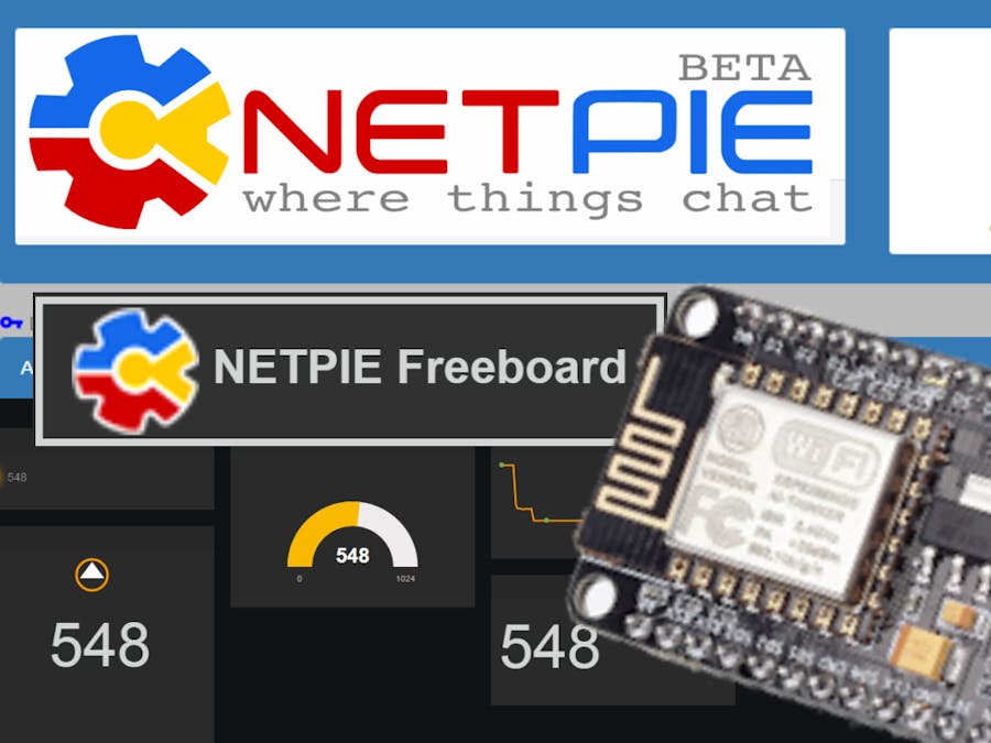 NodeMCU, Netpie and Freeboard