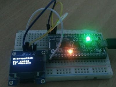 SSD1306 OLED for ESP32 with Micropython