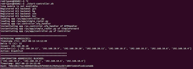 AS 100 retrieving addresses and blocking hosts in his domain