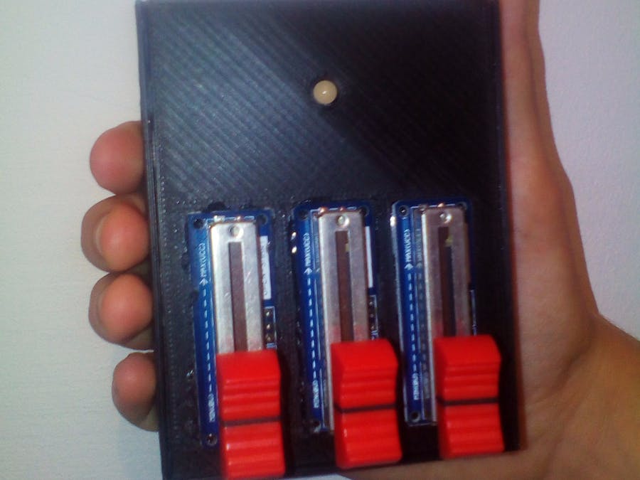 Potentiometer with RGB LED