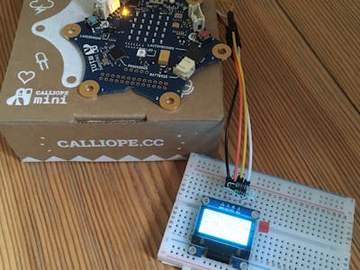 128x64 OLED Display an Calliope Mini über I2C