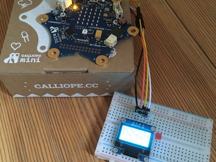 128x64 OLED Display an Calliope Mini über I2C