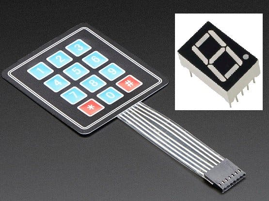 Control a 7 Segment Display with a keypad!