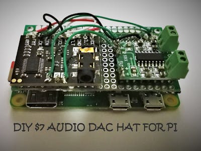 Audio DAC HAT for Pi with Headphone Jack and 3W Speaker Out